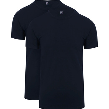 Alan Red T-shirt Korte Mouw  Ottawa T-shirt Stretch Navy (2Pack)