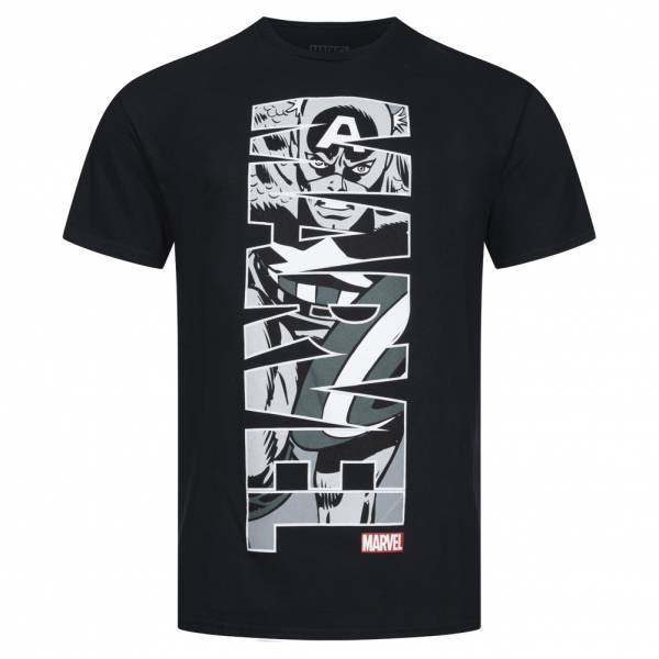 Lizenz MARVEL-STRIPS Core Logo Heren T-shirt FBMTS197BLK