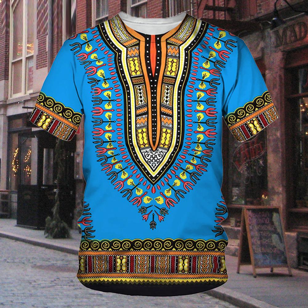 ETST WENDY 005 Mannen Dashiki T-shirt Afrikaanse Kleding Traditionele Slijtage Kleding Korte Mouw Casual Streetwear Vintage T-shirts oversize XXL