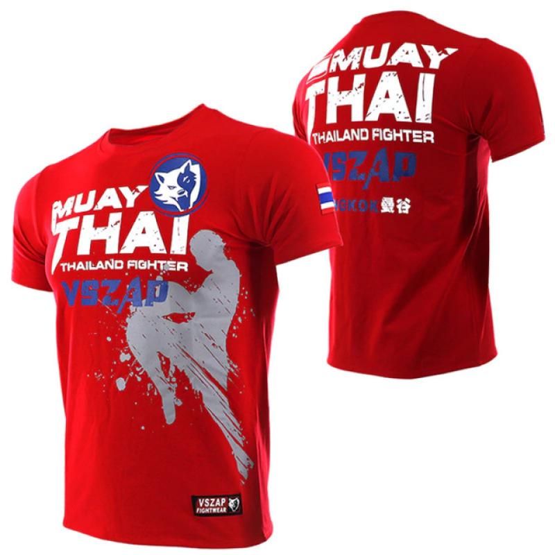 ETST 07 Heren Muay Thai T-shirt Hardlopen Fitness Sport Korte mouw Outdoor Boksen Worstelen Trainingspakken Zomer Ademend Sneldrogend Tops L