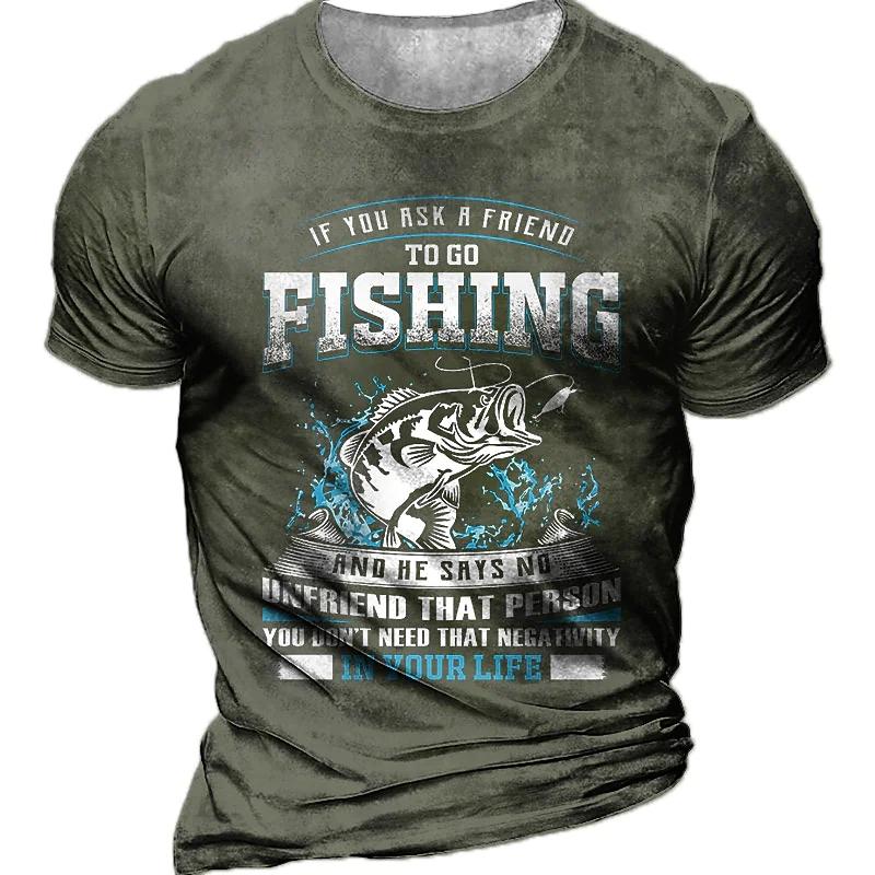 Nihao Zomer Nieuwste Outdoor Vissen Shirt 3d Gedrukt Vissen T-shirt Voor Mannen Korte Mouw Casual Vis Tops Tees XL