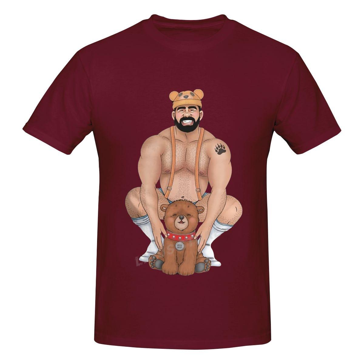 ETST 03 Mode T-shirt Leisure Daddy Beer Barebeef Gaybear Gayart Gay Pride LGBT T-shirt Harajuku Streetwear Katoen Grafische Tops Tees L