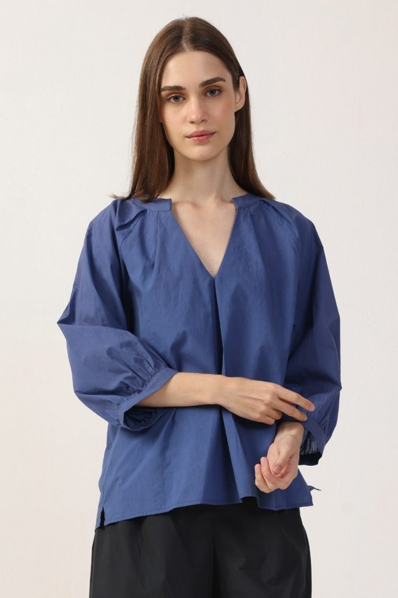 Neu Nomads US Damen vegan Bluse Estee Bluejay