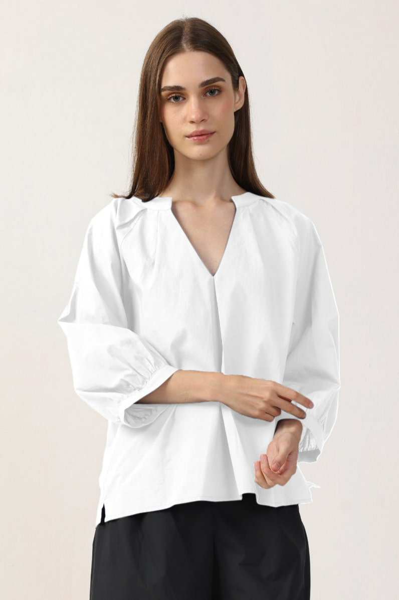 Neu Nomads US Damen vegan Bluse Estee WeiÃŸ