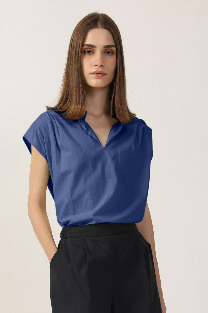 Neu Nomads US Damen vegan Bluse Elettra Bluejay