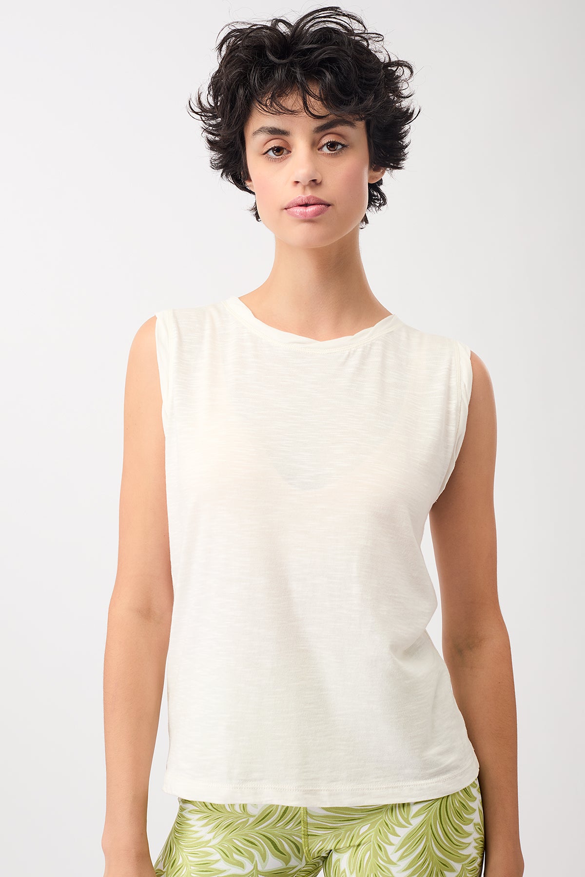 Mandala Damen vegan Top Daily White