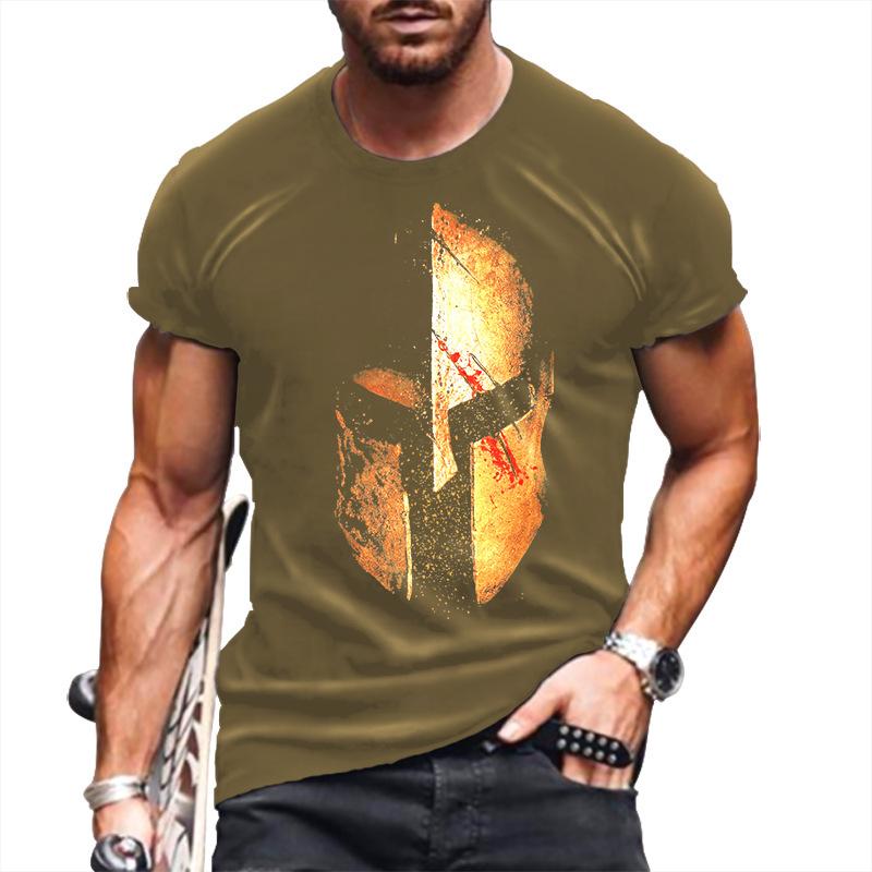 WowClassic Zomer heren T-shirt 3D bloemenprint losse ronde hals korte mouw tops heren 4XL