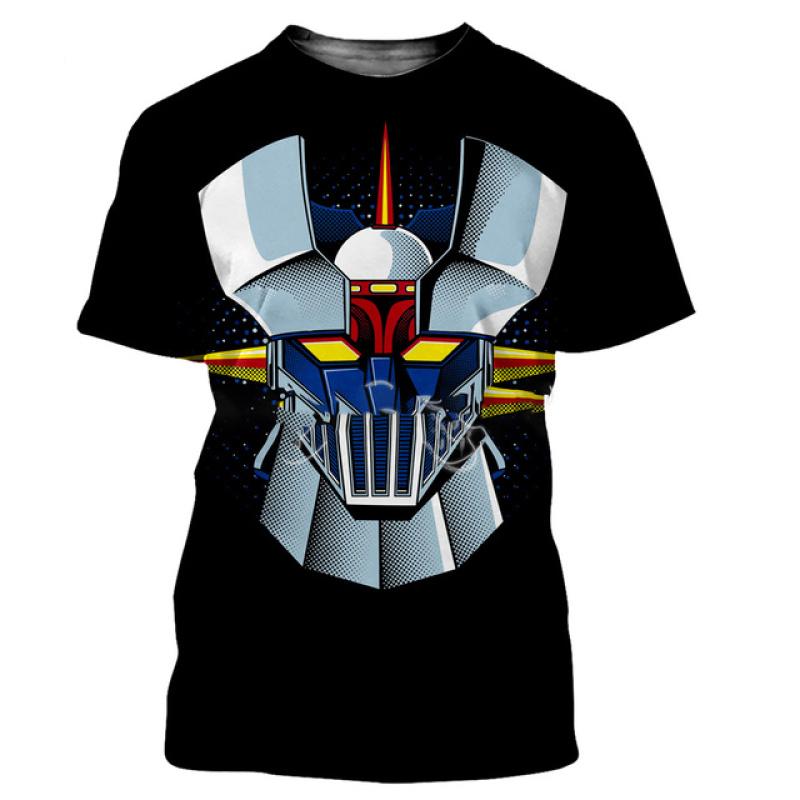 ETST 07 Mazinger Z Mannen t-shirt Nieuwe Mode Cool 3D Gedrukte T-shirts met korte mouwen Harajuku Stijl T-shirt Streetwear Vrouwen Zomer tops 3XL