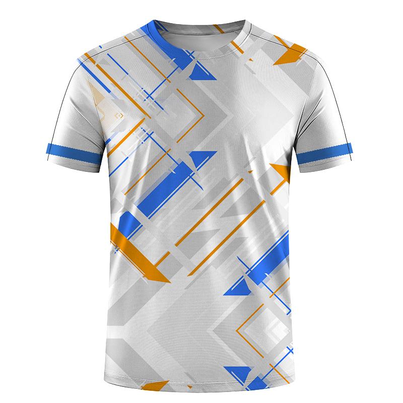ETST 03 Zomer Ademende Trainingskleding Outdoor Tennis Sport Heren T-shirts Casual O-hals Dames Trainingspak Oversized Korte Mouw Tops L
