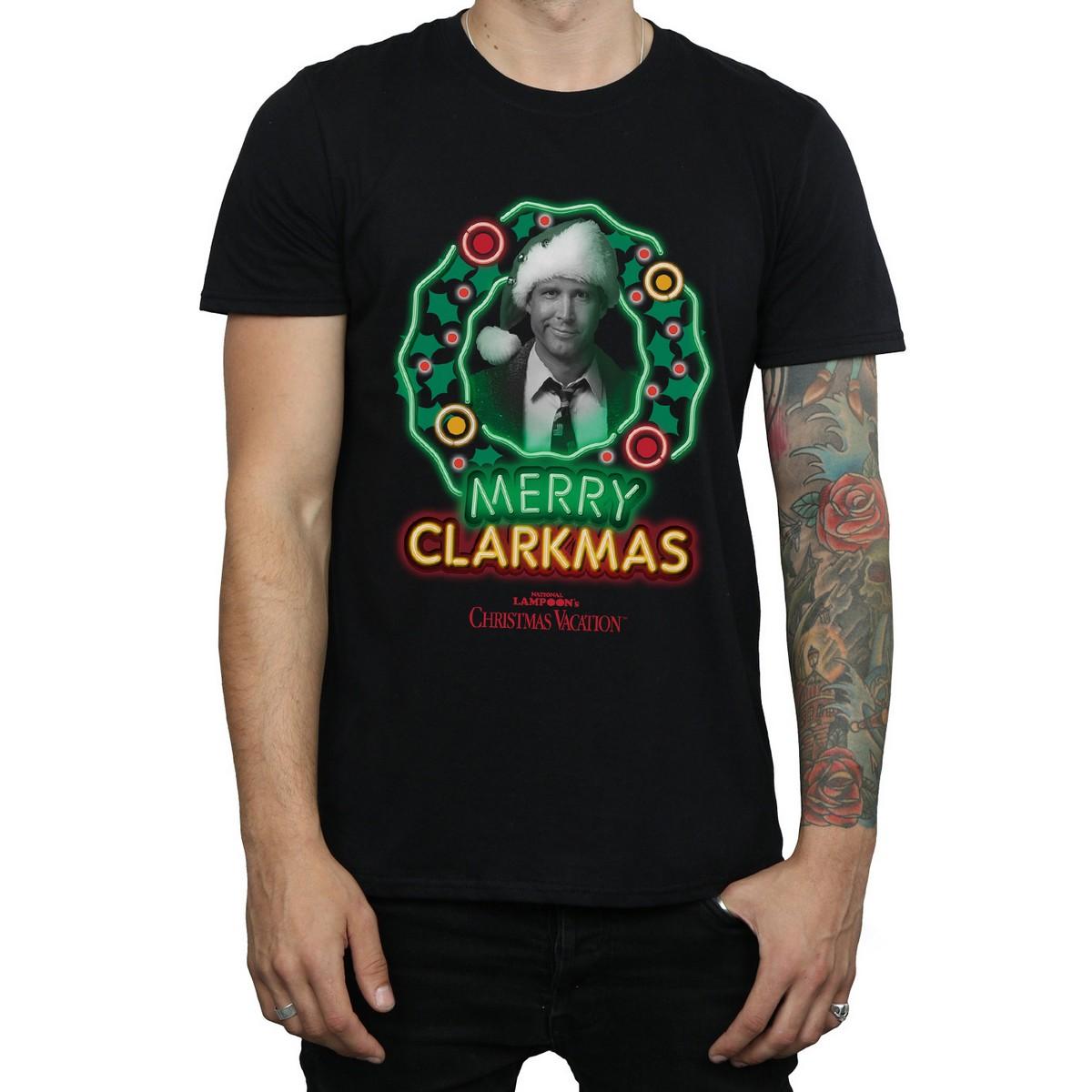 Pertemba FR - Apparel National Lampoon's kerstvakantie Heren Merry Clarkmas Clark Griswold T-shirt 3XL zwart