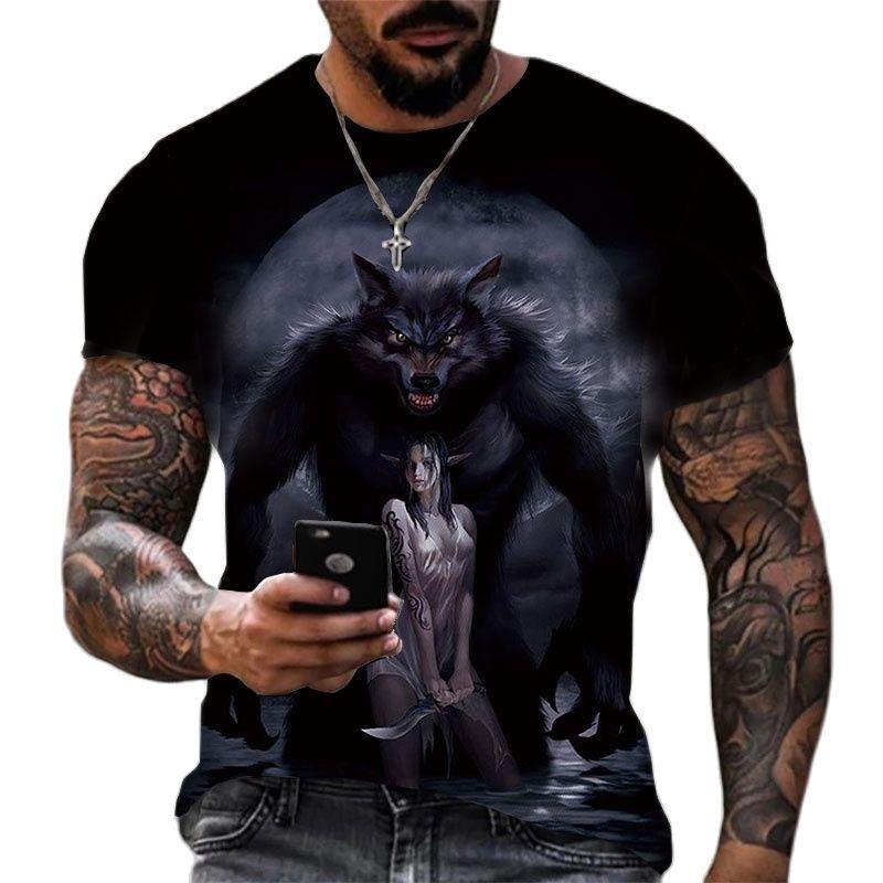 ETST WENDY 05 Mode Zomer Eagle Animal 3d Gedrukte T-shirt Voor mannen T-shirt O'neck Korte Mouw Oversized Tops Tee shirt Man Kleding Hot 6XL