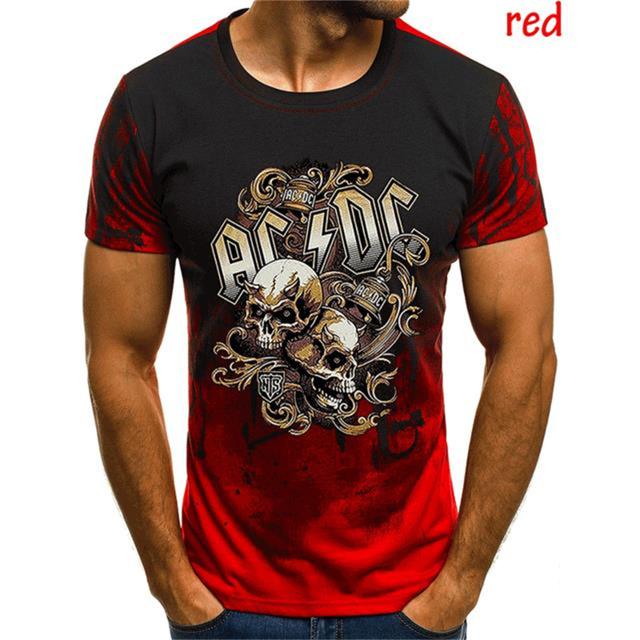 Baibao QIQI Zomer heren T-shirt Korte mouwen Plus Size Hiphop Jeugd heren Rock Band 3d Gedrukt Straat Casual T-shirt XL