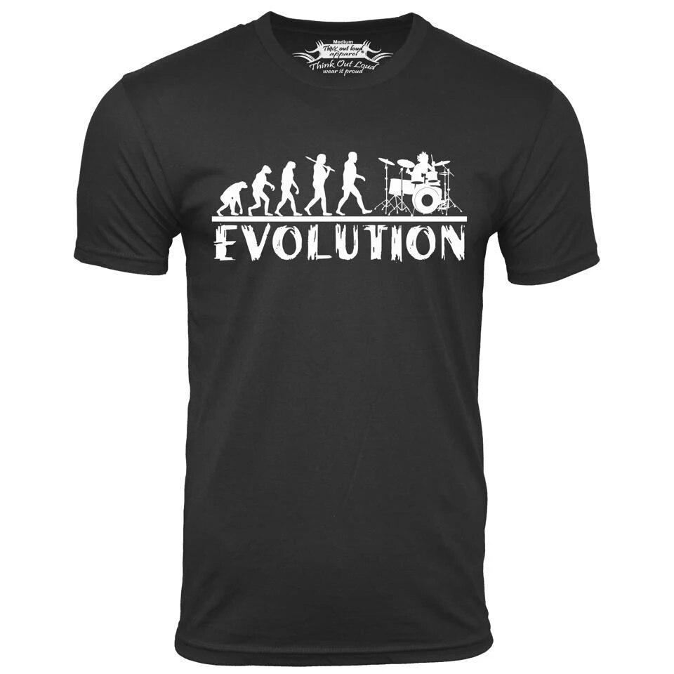 Kukebang Mannen T-shirt Zomer Korte Mouwen Grappige T-shirts Evolution Mannelijke Drummer 3d Print Mode O-hals Streetware Oversized T-shirt mannen 2XL