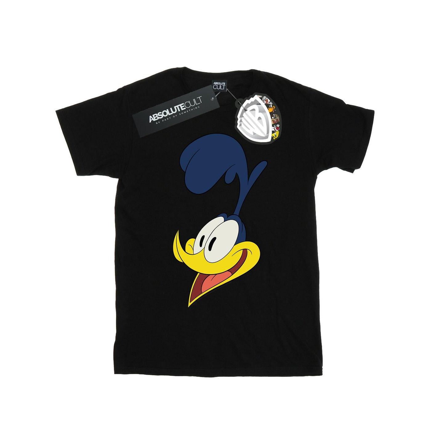 Looney Tunes Heren Road Runner Face T-shirt 4XL zwart