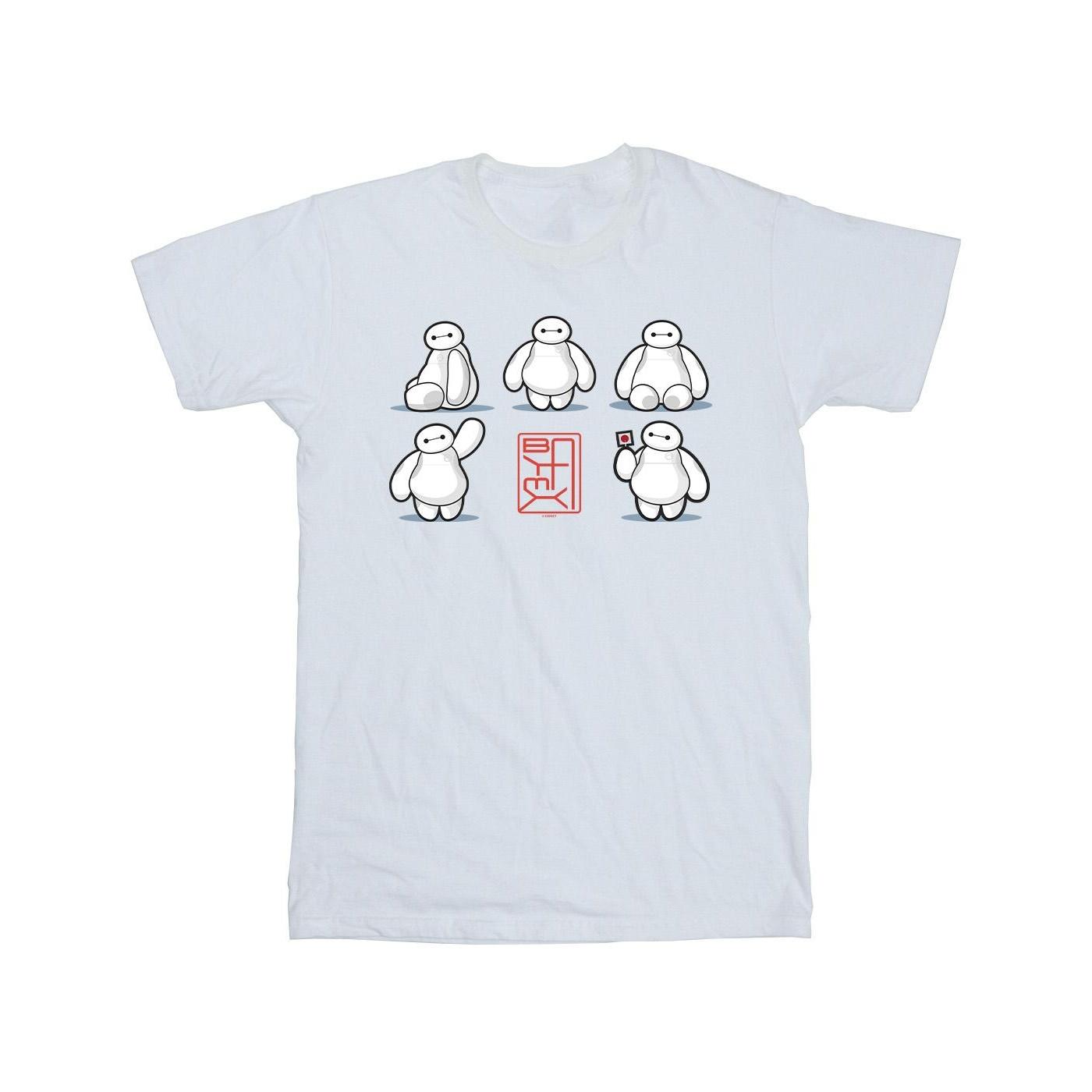 Disney Heren Big Hero 6 Baymax Veel Poses T-shirt XL