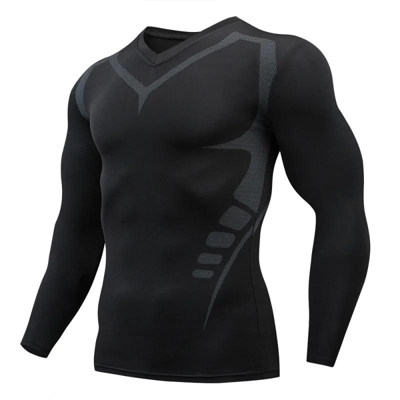 Mysterious Gift Heren T-shirt Heren Hardlopen Sport T-shirt Heren Compressie Fitness Tee Snel DroogTight Training Gym Sport Hardlopen Shirts XL zwart