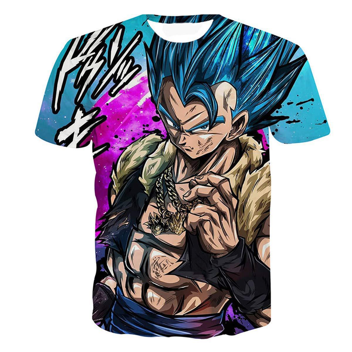 Baibao QIQI Zomer Ronde Hals T-shirt Heren Japanse Anime Draak Korte Mouw Dames Kleding Snel drogend Top XXS-6XL M