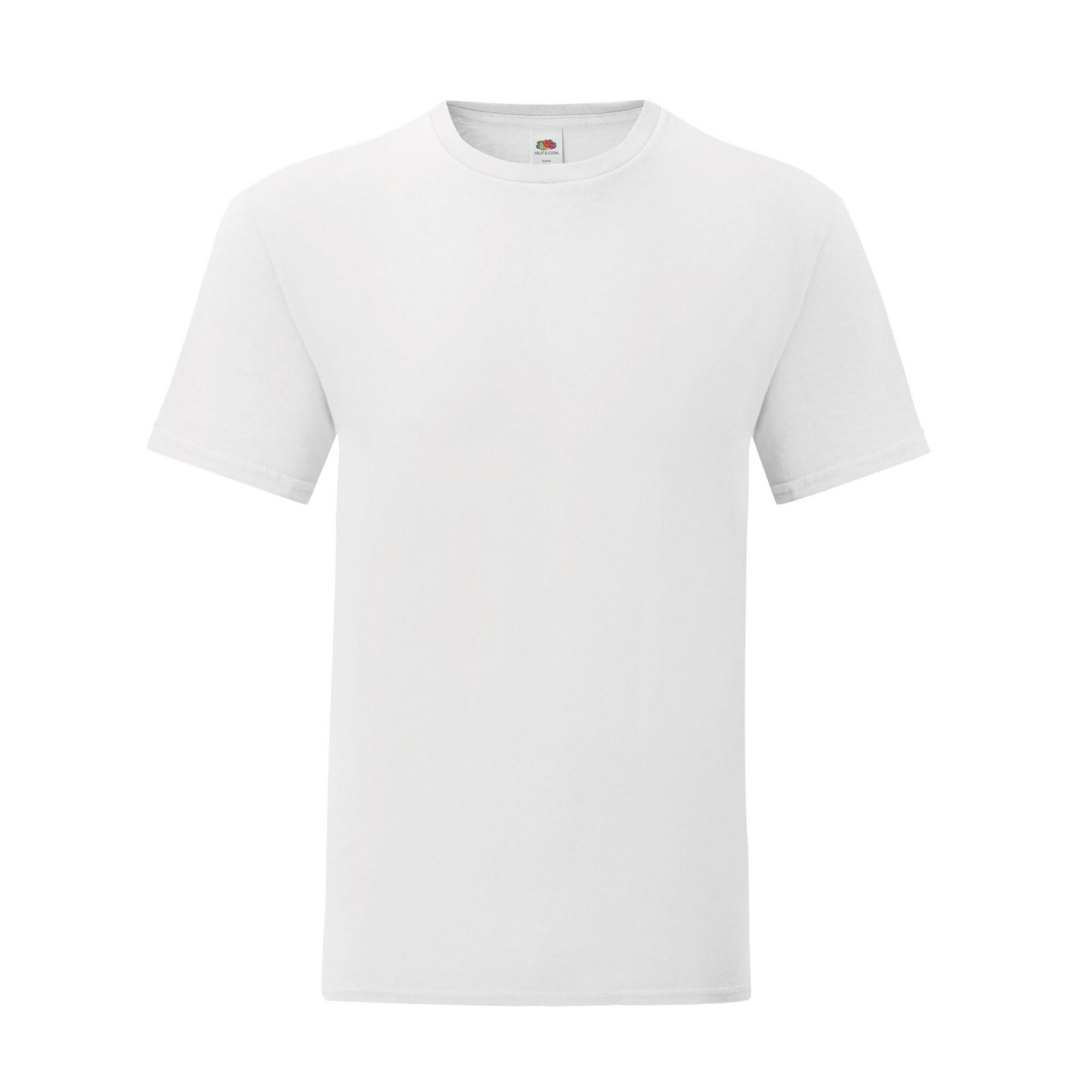 Fruit Of The Loom Mens Iconic T-Shirt M wit