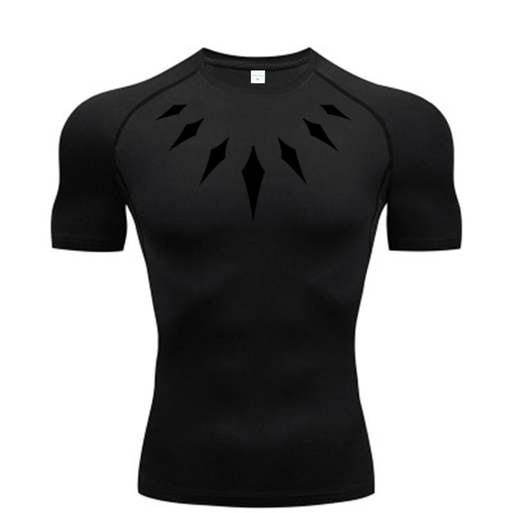 Boutique Clothing No.1 Heren Compressie Shirt Anime Print Gym Sport Snel Droog Gym T-shirts Fitness Atletisch Ondershirts Elastisch Tops Tee Zomer Mannelijk M