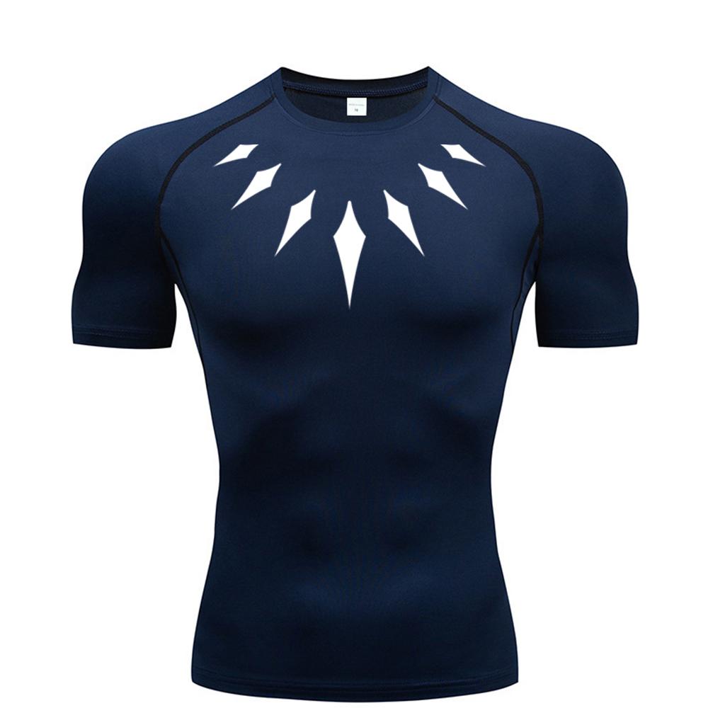 Boutique Clothing No.1 Heren Compressie Shirt Anime Print Gym Sport Snel Droog Gym T-shirts Fitness Atletisch Ondershirts Elastisch Tops Tee Zomer Mannelijk M