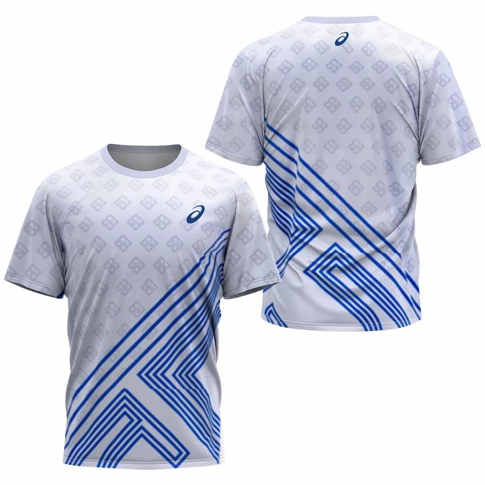 ETST 07 Heren Sport T-shirt Badminton Tafeltennis Voor Buiten Hardlopen Fitness Korte Mouw Oversized Tops Zomer Casual O-hals Snel Droog T-shirt S