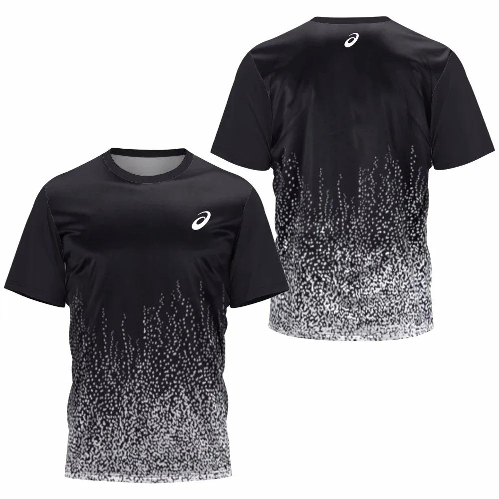 ETST 07 Heren Sport T-shirt Badminton Tafeltennis Voor Buiten Hardlopen Fitness Korte Mouw Oversized Tops Zomer Casual O-hals Snel Droog T-shirt XXXL