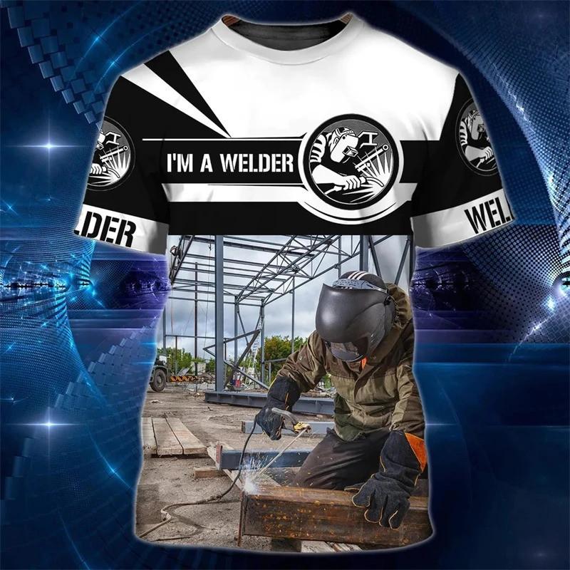 ETST WENDY 005 3D Print Lasser Gereedschap Print Korte mouwen Lasser T-shirts Mode Oversized Harajuku T-shirt Trend Ronde Hals Kleding Heren Tops XL