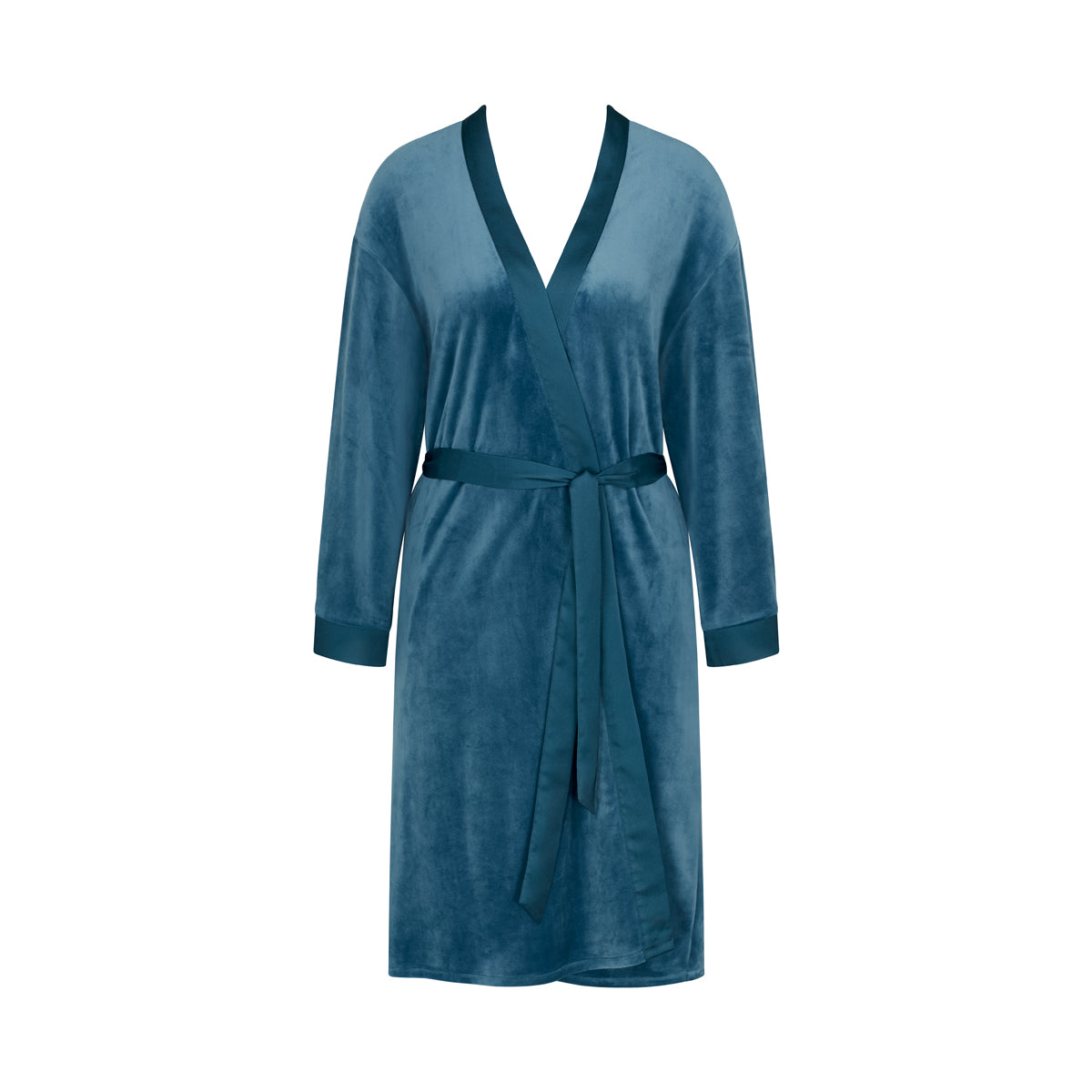 Triumph Velour badjas, blauw