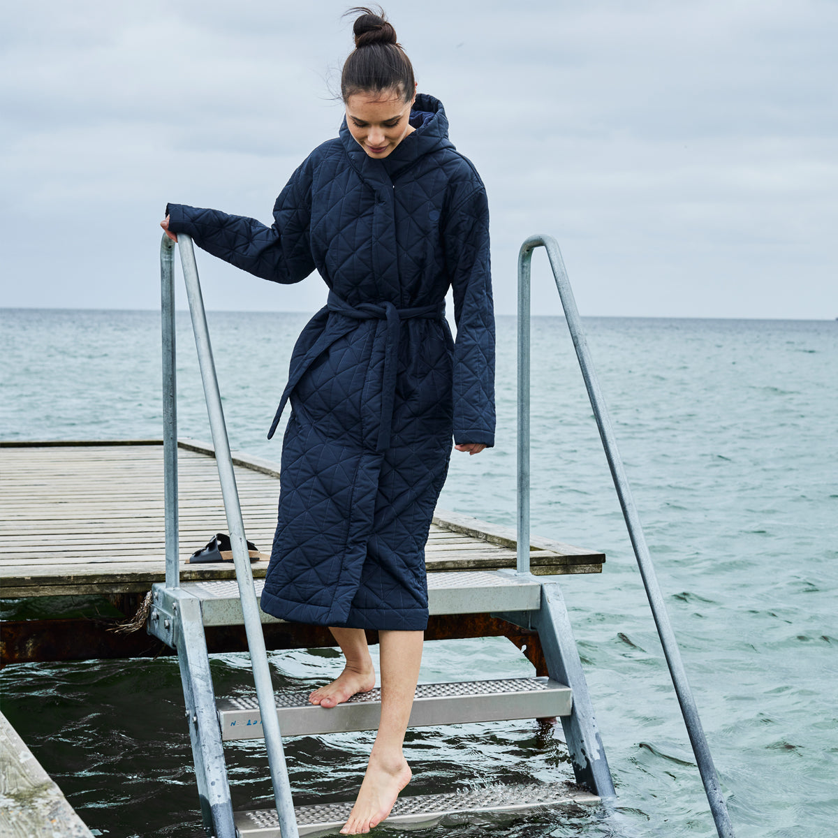 JBS of Denmark Outdoor badjas, blauw