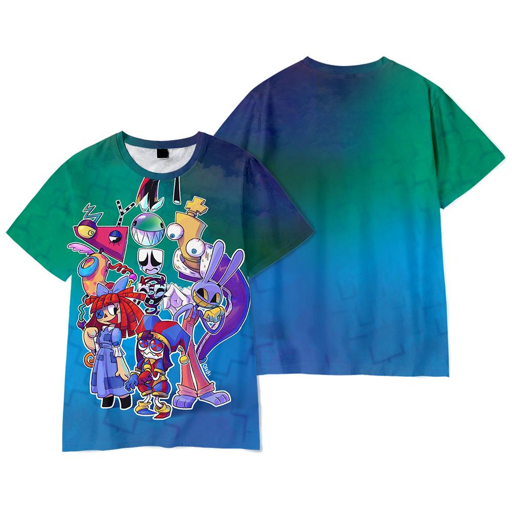 TOP COOL FASHION De Verbazingwekkende Digitale Circus Tshirt Hip Hop Mannen Vrouwen Anime Print Top Tees Harajuku T-shirts Mode Zomer T-shirt XXS