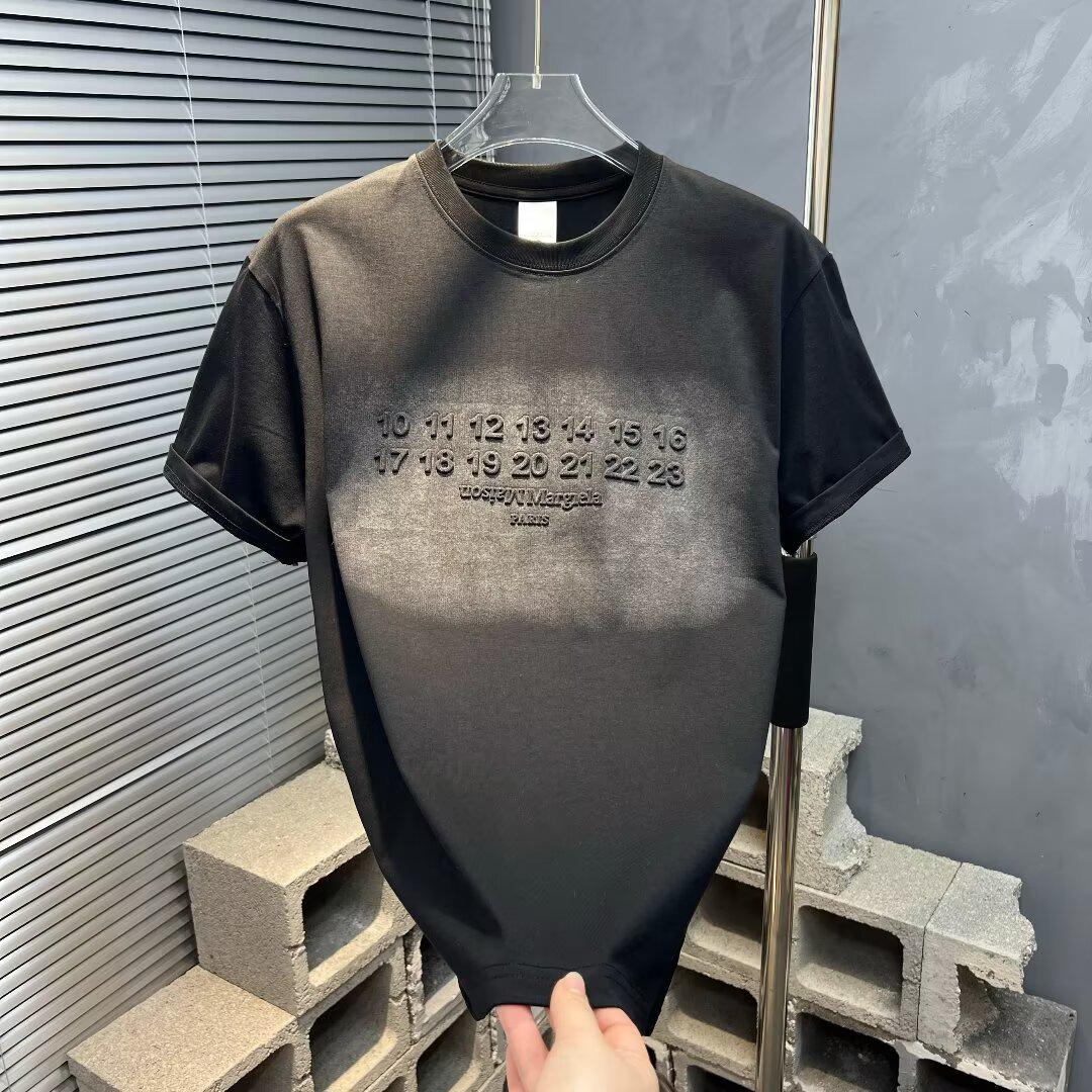 VantaGoods Heren 2024 Luxe Losse Korte Mouw Zomer T-shirt met Ronde Hals L zwart