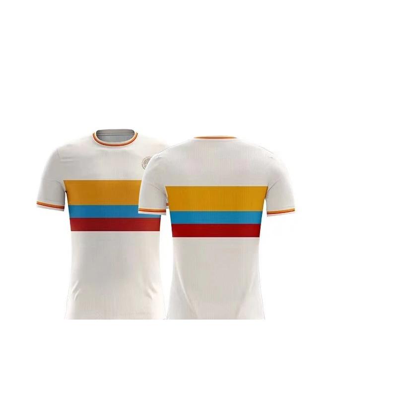 ETST36 Colombia Streetwear Voetbal Kwaliteit 3D Geprint Sneldrogend Ademend Koppel T-shirts Voor Mannen Vrouwen Korte Mouw T-shirt XL