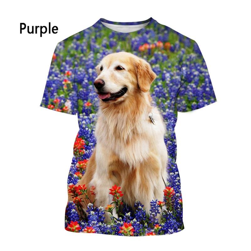 Kids XiuBei 07 Labrador Retriever T-Shirt Summer Fashion Pet Dog Men Ladies Casual Short Sleeve 3D Printing T-Shirt 6xl