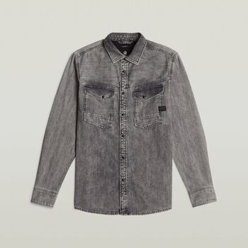 G-Star Raw Overhemd Lange Mouw  D23616-D540-H162 SUN FADE GRAPHITE GREY