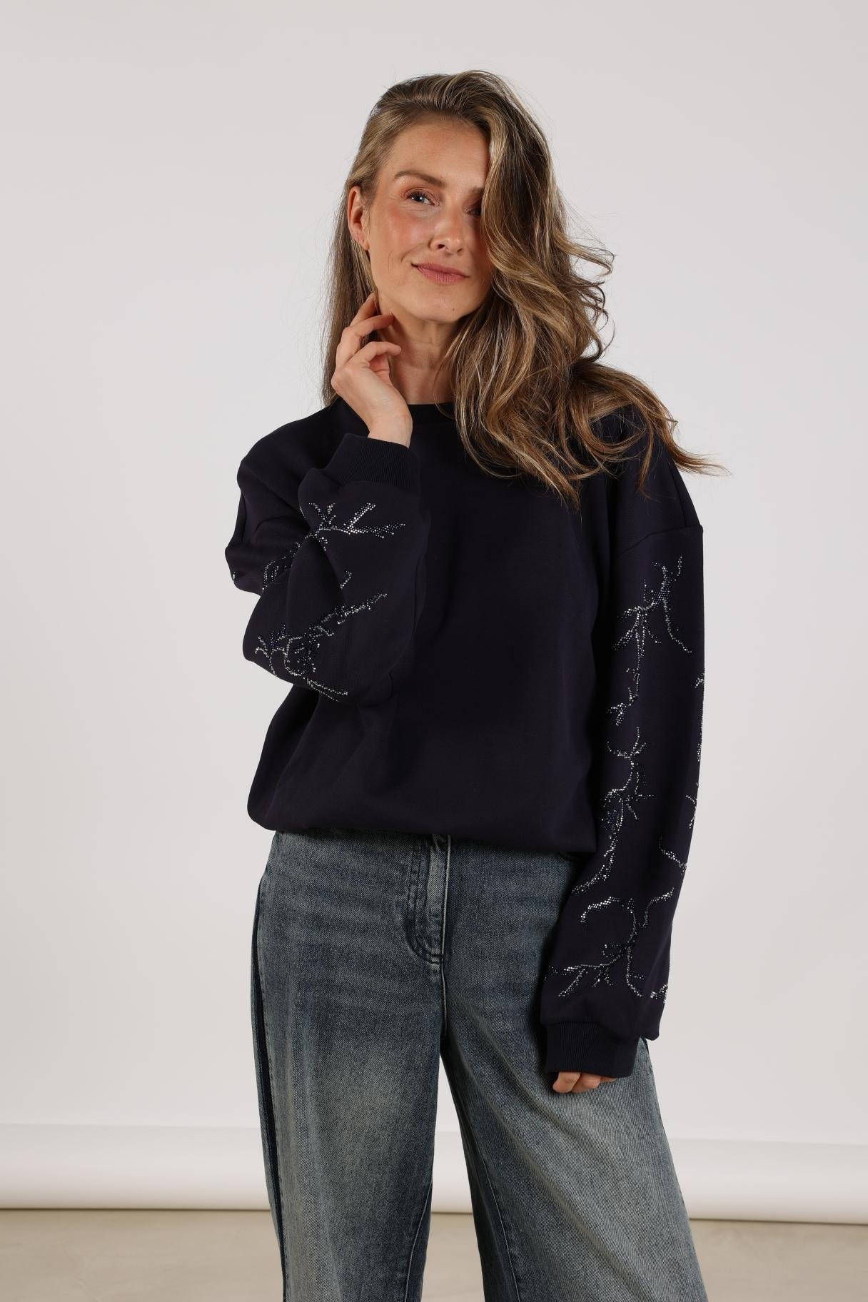 Nukus Nkf03000 70 suzanne pullover strass navy