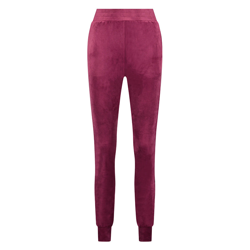 Hunkemöller Jogger velours slim sweatpants, rood
