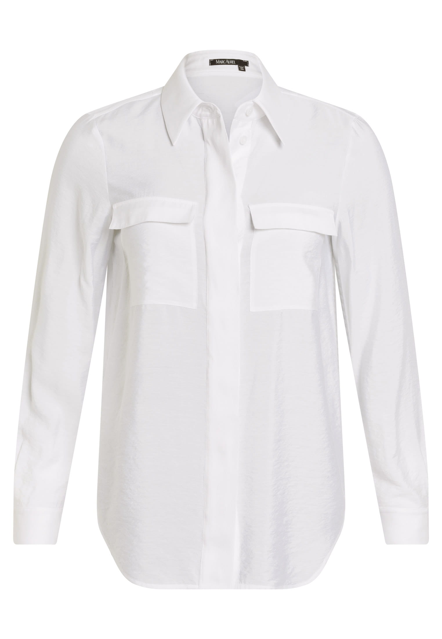 MARC AUREL Bluse mit Satin-Details