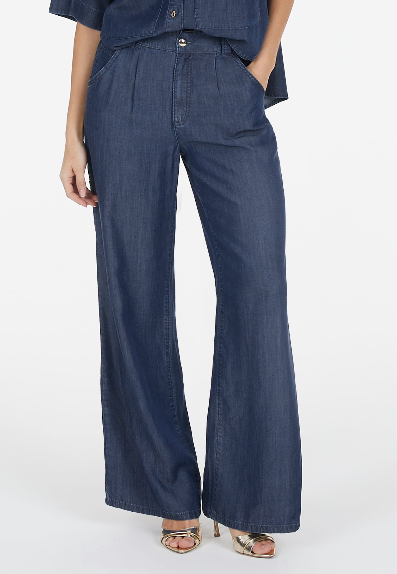 MARC AUREL Hose aus Tencel in Jeansoptik