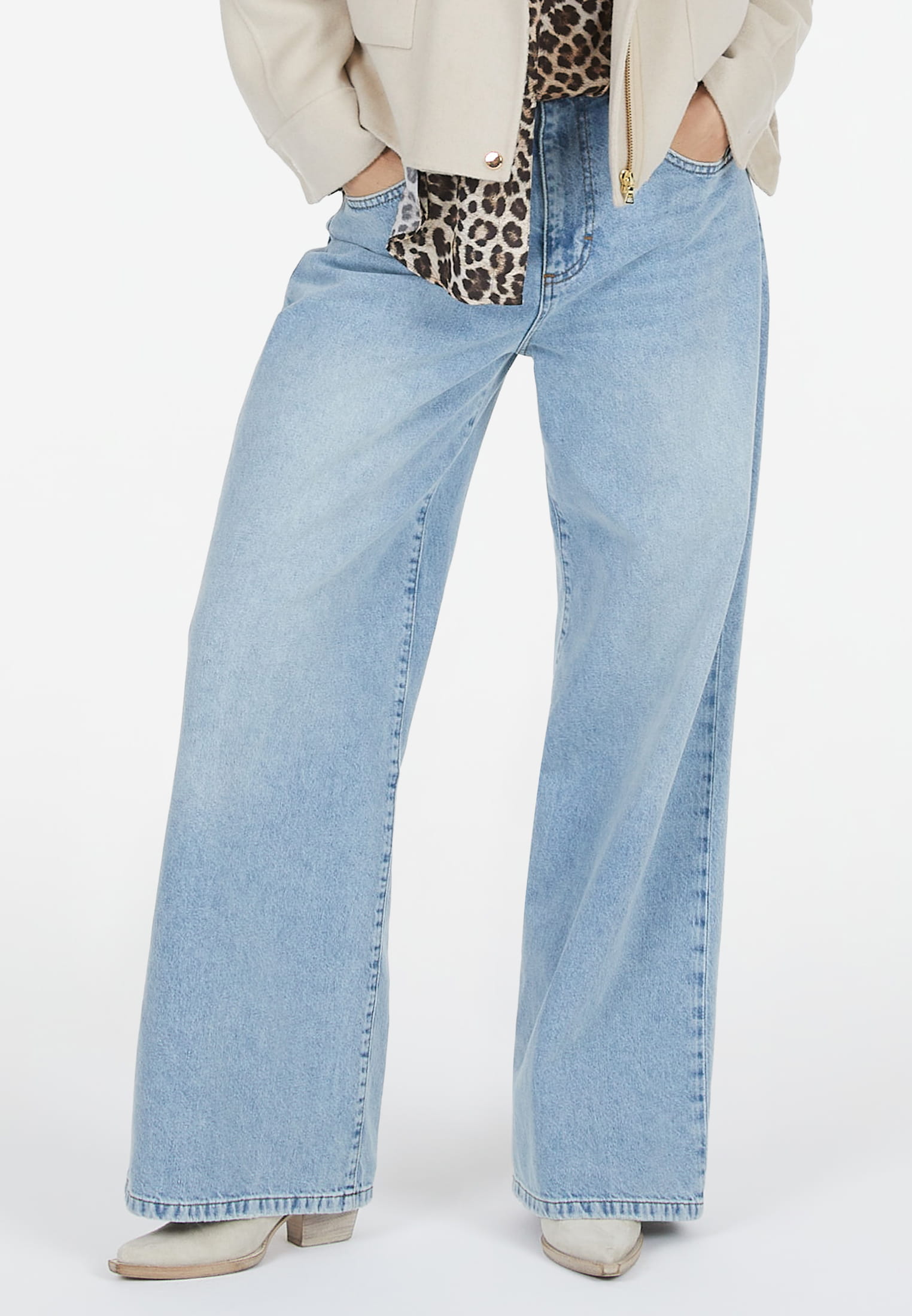 MARC AUREL Jeanshose mit weitem Bein