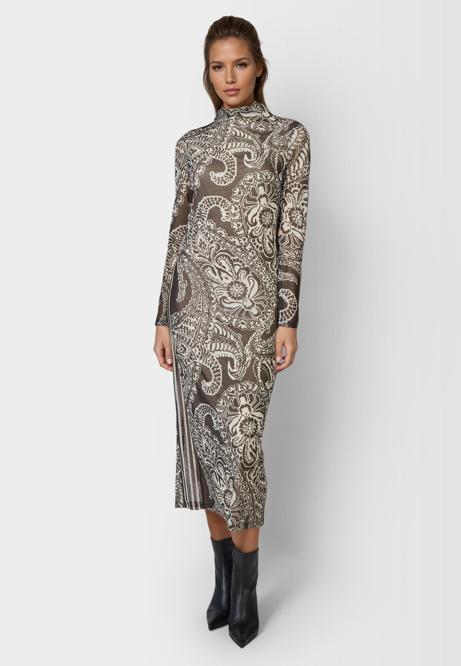 MARC AUREL Kleid mit Blow-up Paisleyprint