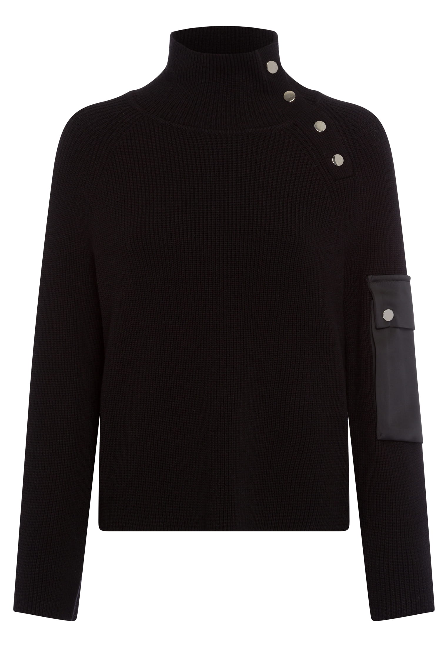 MARC AUREL Pullover mit Satin-Tasche