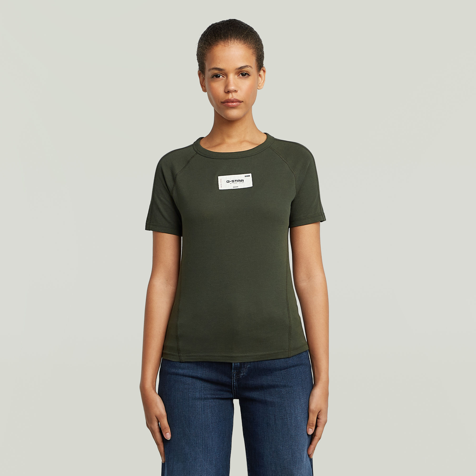 G-Star RAW Embro Patch Slim T-shirt - Grijs - Dames