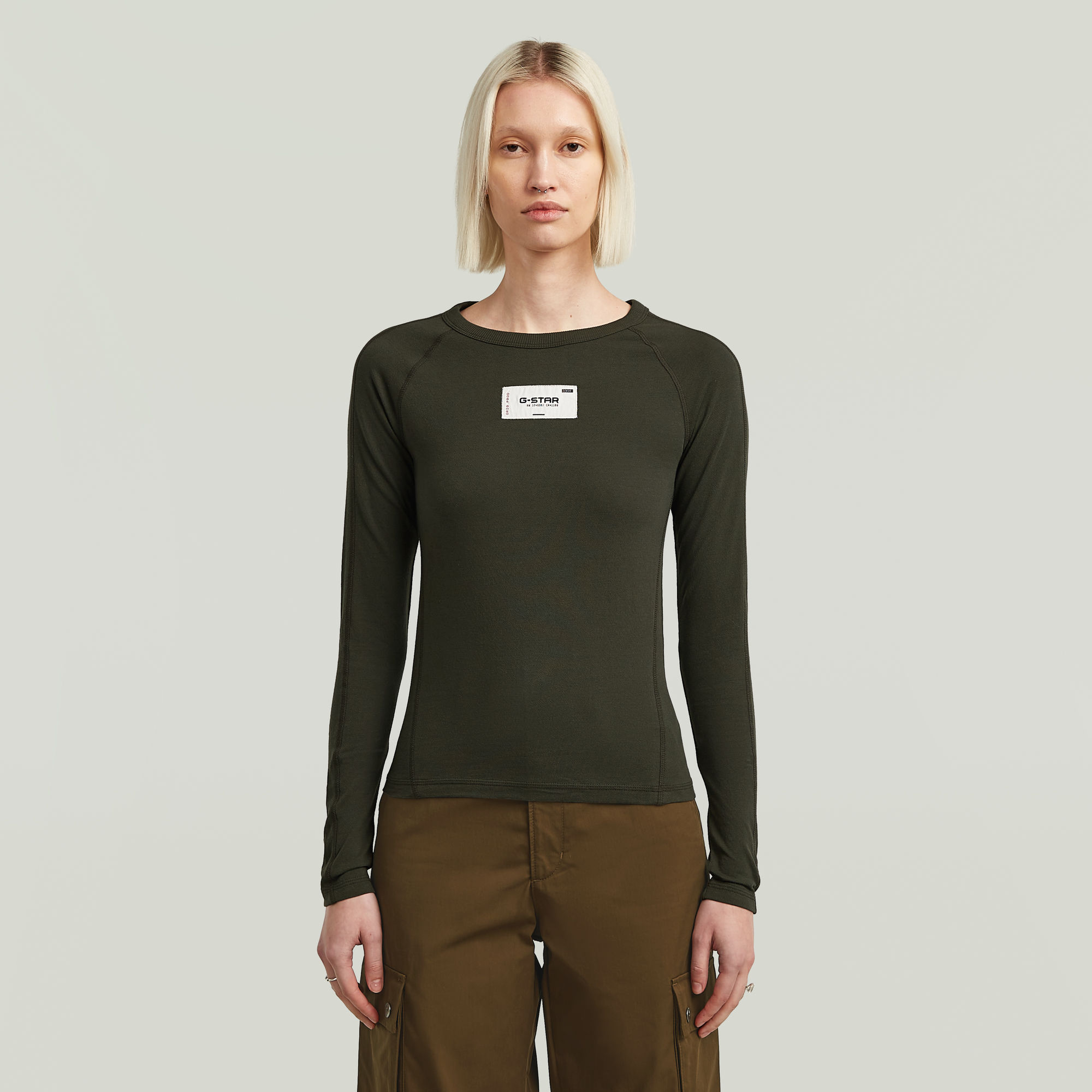 G-Star RAW Embro Patch Slim T-shirt - Grijs - Dames