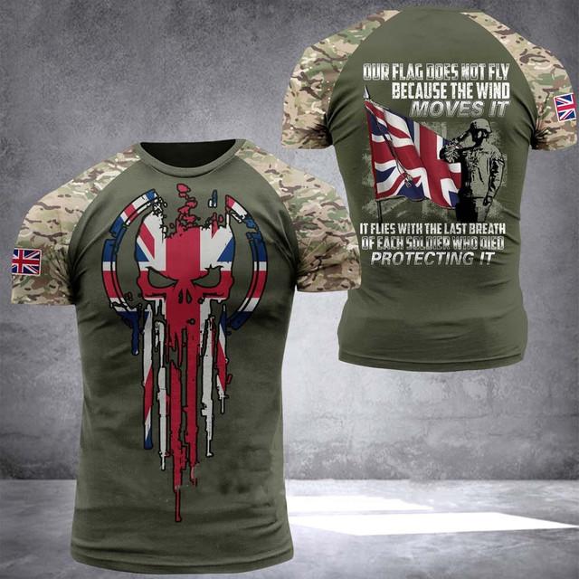 Xin nan zhuang Zomer Britse leger camouflage T-shirts Special Forces 3D-bedrukte shirts met korte mouwen voor heren en dames XXXXXL