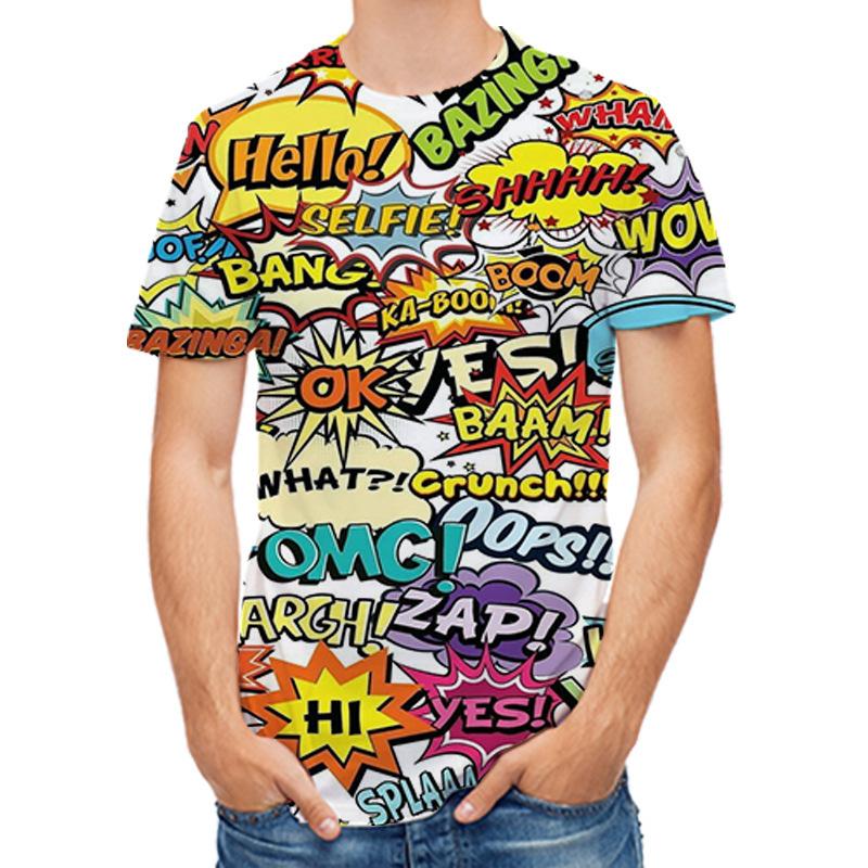 WowClassic Heren T-shirt Cartoon 3D Print T-shirt Man Korte Mouw Zomer Tops XXXL