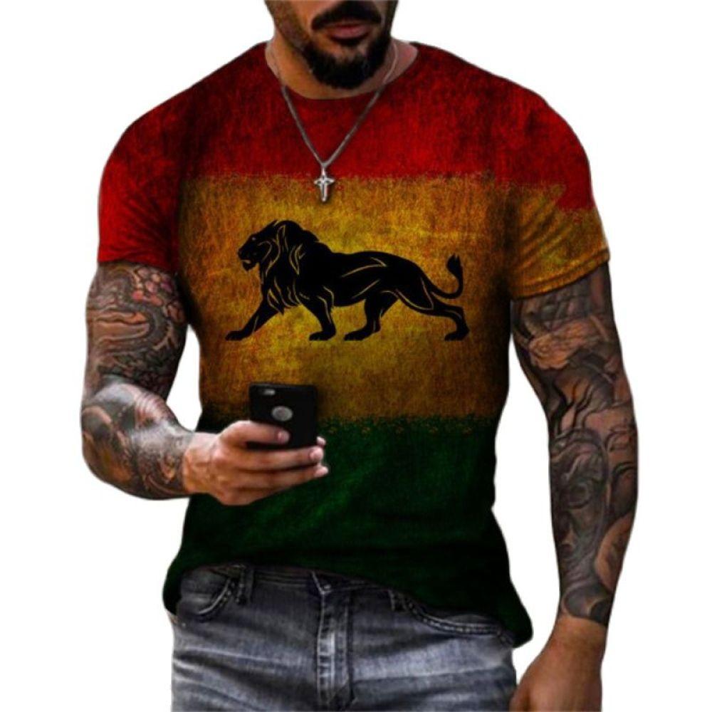 TIP723 Zomer mannen Casual Mode Guinness 3D Print T-shirt Losse O-hals Lichtgewicht Korte Mouw Oversized T-shirts Mannen Kleding L