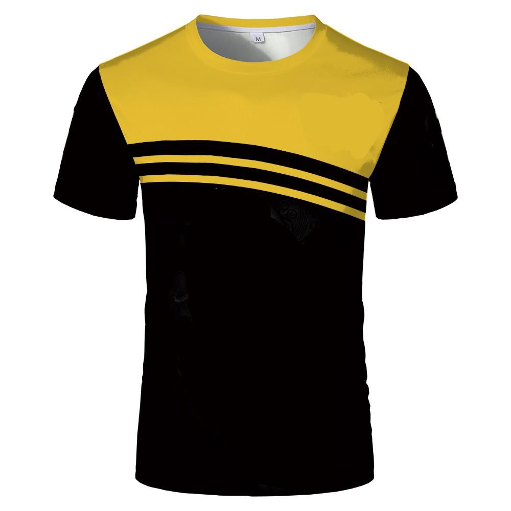 ETST WENDY 005 Zomer Nieuwe Mannen T-shirt Casual Korte Mouw Sport T-shirt 3d Afdrukken Mode Korte Mouwen Tops Losse Ademende man Kleding XL