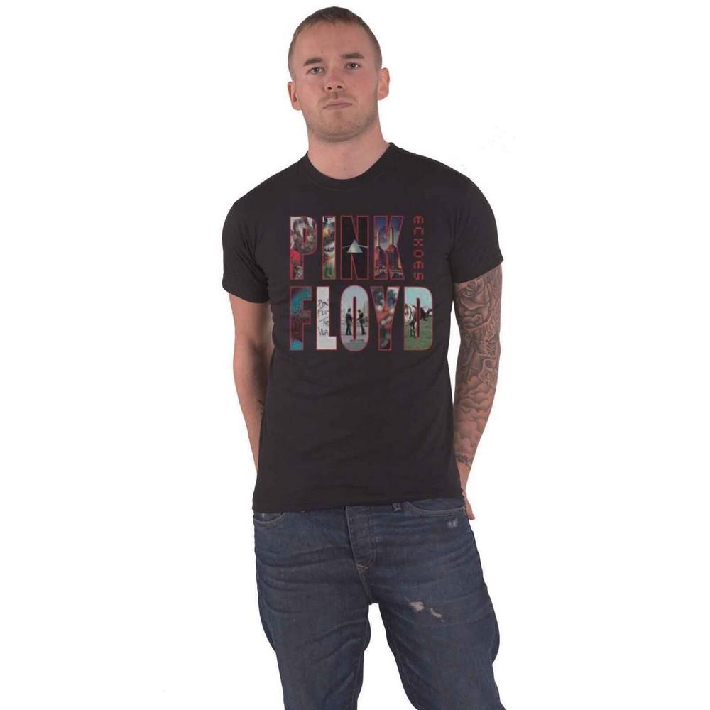 Pink Floyd Unisex volwassen Echoes Album Montage T-shirt L zwart