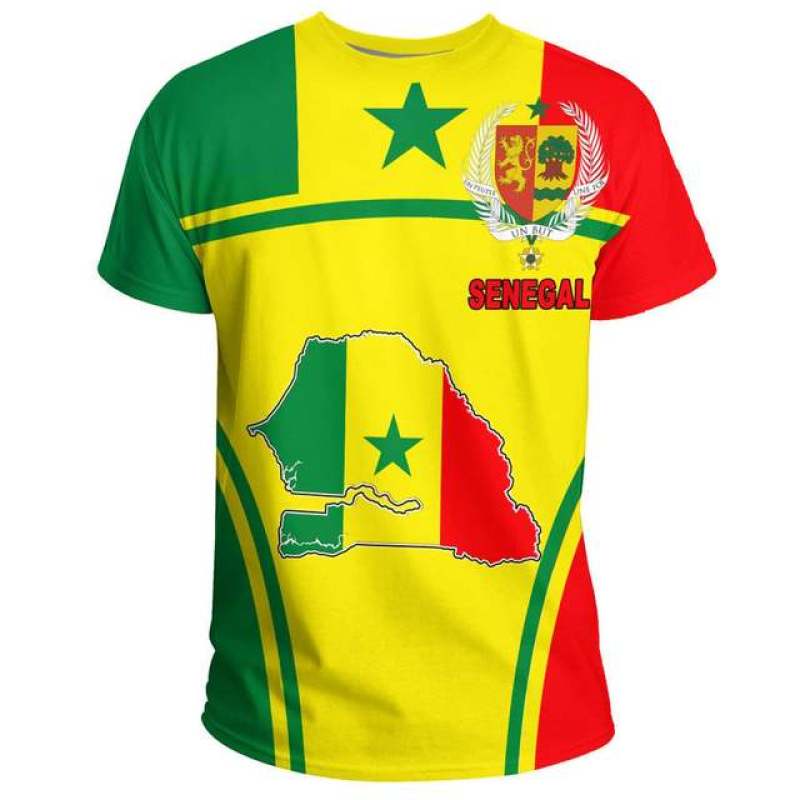 ETST 07 Afrika Zone Sweatshirt Kleding Mannen en Vrouwen Nieuwe Casual Losse Losse Street Style Afdrukken Senegal Actieve Vlag T-shirt Tops 4XL