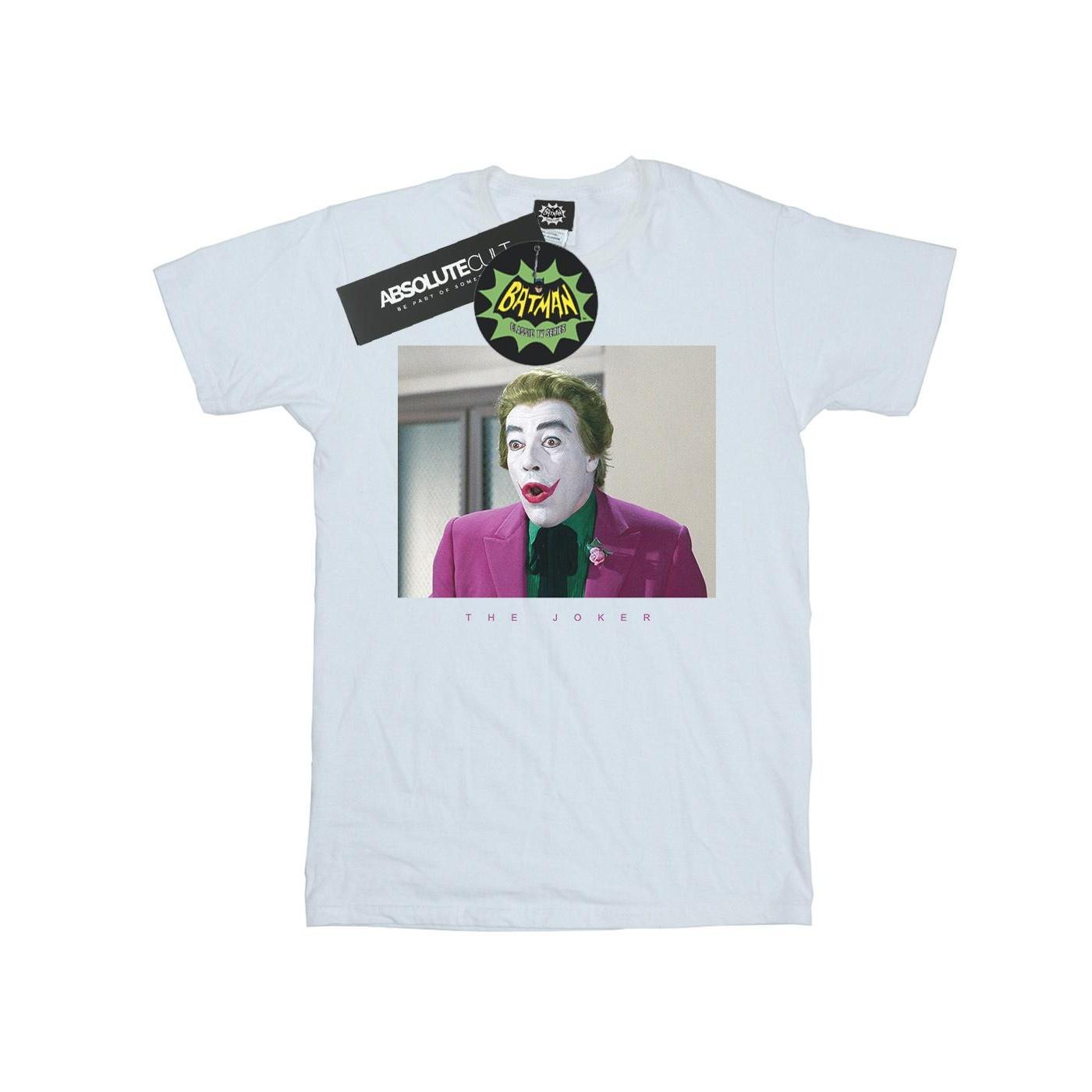 DC Comics Heren Batman TV-serie Joker Foto T-shirt XL wit